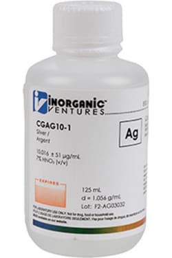 Inorganic Ventures 10 000ug mL SILVER 125mL (Inorganic Ventures), Quantity: