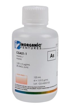 Inorganic Ventures 1000µg/mL ARSENIC 125mL