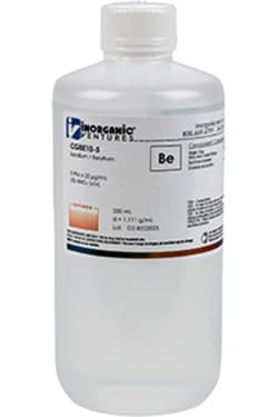 Inorganic Ventures 10 000ug mL BERYLLIUM 500mL (Inorganic Ventures), Quantity: