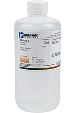 Inorganic Ventures 10 000µg/mL CADMIUM 500mL