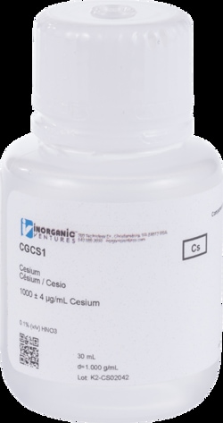 Inorganic Ventures 1000µg/mL CESIUM 30mL