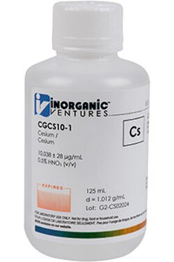 Inorganic Ventures 10 000µg/mL CESIUM 125mL