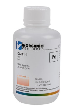 Inorganic Ventures 1000ug mL IRON 125mL (Inorganic Ventures), Quantity: