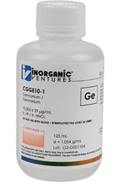 Inorganic Ventures 10 000ug mL GERMANIUM 125mL (Inorganic Ventures), Quantity: