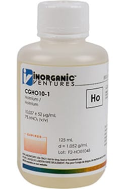 Inorganic Ventures 10 000µg/mL HOLMIUM 125mL