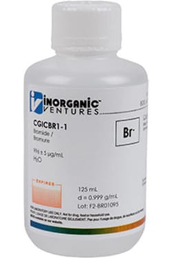 Inorganic Ventures 1000µg/mL NH4 BROMIDE 125mL, Quantity: Each of 1