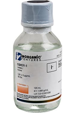 Inorganic Ventures&nbsp;1000µg/mL IODIDE 125mL
