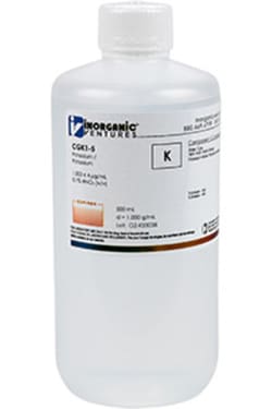 Inorganic Ventures 1000ug mL POTASSIUM 500mL  (Inorganic Ventures)