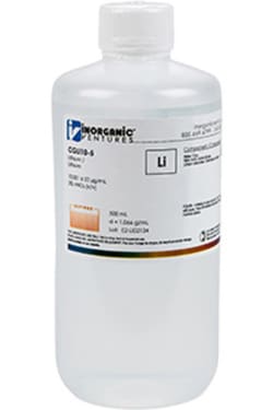 Inorganic Ventures 10 000µg/mL LITHIUM 500mL