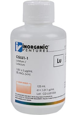 Inorganic Ventures 1000µg/mL LUTETIUM 125mL