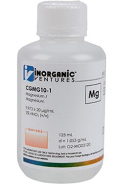 Inorganic Ventures 10 000µg/mL MAGNESIUM 125mL, Quantity: Each of 1