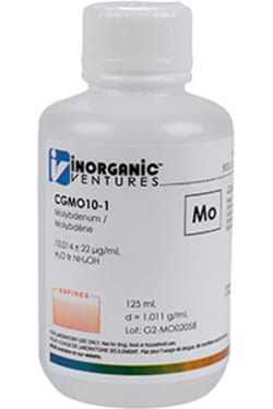 Inorganic Ventures&nbsp;10 000µg/mL MOLYBDENUM 125mL