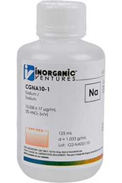 Inorganic Ventures 10 000µg/mL SODIUM 125mL, Quantity: Each of 1