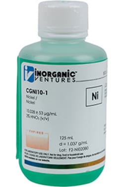 Inorganic Ventures 10 000µg/mL NICKEL 125mL