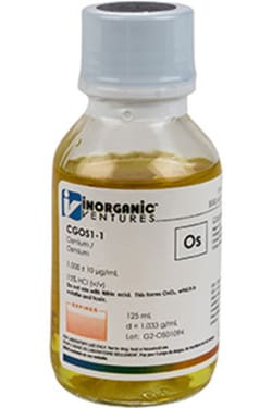 Inorganic Ventures&nbsp;1000µg/mL OSMIUM 125mL