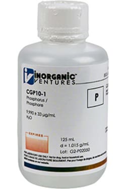 Inorganic Ventures 10 000µg/mL PHOSPHORUS 125mL, Quantity: Each of 1