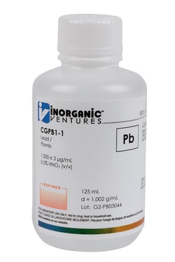 Inorganic Ventures 1000µg/mL LEAD 125mL, Quantity: Each of 1