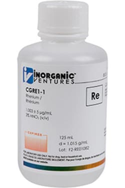 Inorganic Ventures 1000µg/mL RHENIUM 125mL