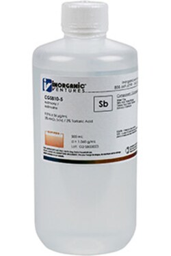 Inorganic Ventures 10 000ug mL ANTIMONY 500mL (Inorganic Ventures), Quantity: