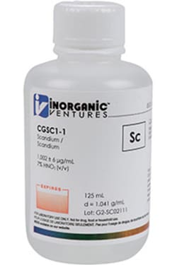 Inorganic Ventures&nbsp;1000µg/mL SCANDIUM 125mL