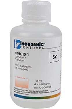 Inorganic Ventures 10 000µg/mL SCANDIUM 125mL, Quantity: Each of 1