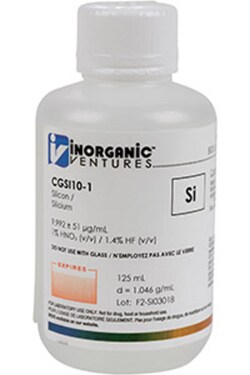 Inorganic Ventures 10 000µg/mL SILICON 125mL, Quantity: Each of 1
