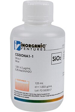 Inorganic Ventures 1000µg/mL SILICA NaOH 125mL