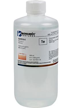 Inorganic Ventures 10 000µg/mL TELLURIUM 500mL