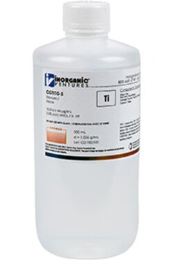 Inorganic Ventures 10 000µg/mL TITANIUM 500mL, Quantity: Each of 1