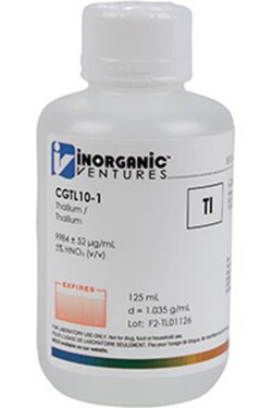 Inorganic Ventures 10 000µg/mL THALLIUM 125mL