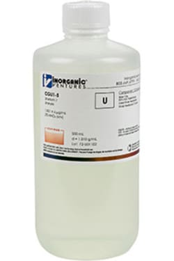 Inorganic Ventures 1000ug mL URANIUM 500mL (Inorganic Ventures), Quantity: