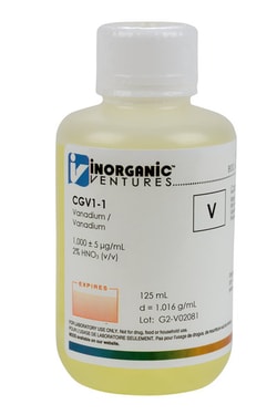 Inorganic Ventures 1000µg/mL VANADIUM 125mL
