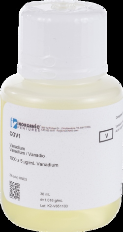 Inorganic Ventures 1000µg/mL VANADIUM 30mL
