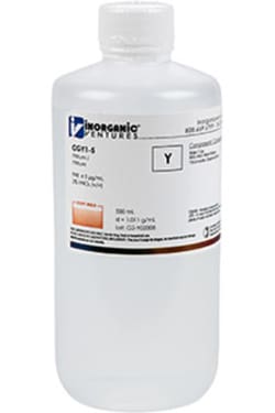 Inorganic Ventures&nbsp;1000µg/mL YTTRIUM 500mL