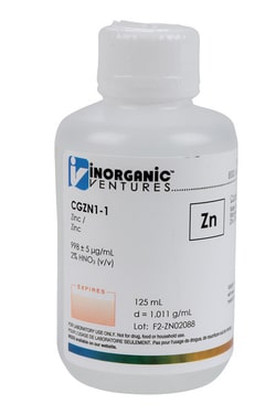 Inorganic Ventures&nbsp;1000µg/mL ZINC 125mL