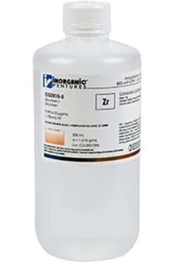 Inorganic Ventures 10 000ug mL ZIRCONIUM 500mL (Inorganic Ventures), Quantity: