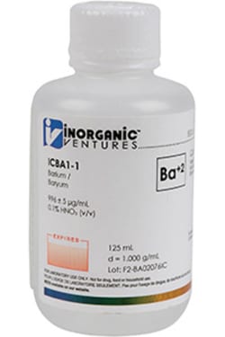 Inorganic Ventures&nbsp;1000µg/mL BARIUM 125mL