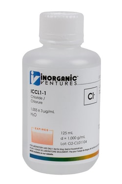 Inorganic Ventures 1000ug mL CHLORIDE 125mL (Inorganic Ventures), Quantity: