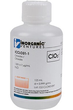 Inorganic Ventures 1000µg/mL CHLORATE 125mL