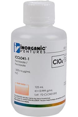 Inorganic Ventures 1000µg/mL PERCHLORATE 125mL