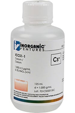 Inorganic Ventures&nbsp;1000µg/mL CESIUM 125mL