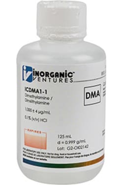 Inorganic Ventures&nbsp;1000µg/mL DIMETHYLAMINE 125mL