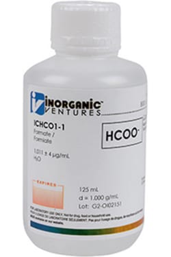 Inorganic Ventures 1000µg/mL FORMATE 125mL