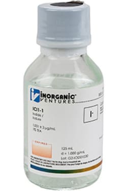 Inorganic Ventures 1000µg/mL IODIDE 125mL