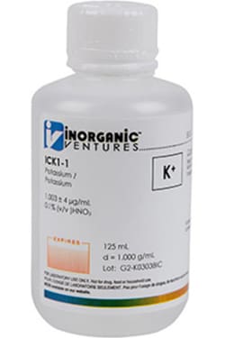 1000ug mL POTASSIUM 125mL  (Inorganic Ventures)