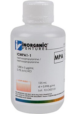 Inorganic Ventures 1000µg/mL 3 METHOXYPROPYLAMINE