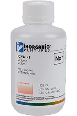 Inorganic Ventures 1000µg/mL SODIUM 125mL
