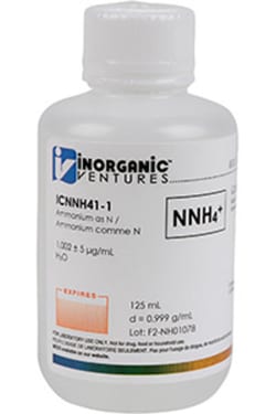 Inorganic Ventures&nbsp;1000µg/mL AMMONIUM AS N 125mL