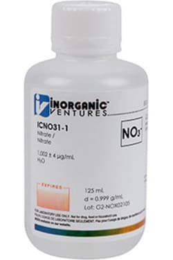 Inorganic Ventures 1000µg/mL NITRATE 125mL