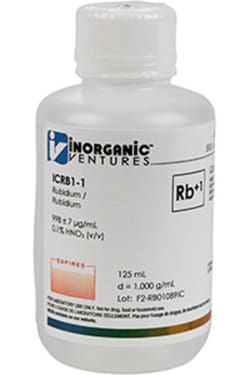 Inorganic Ventures 1000µg/mL RUBIDIUM 125mL
